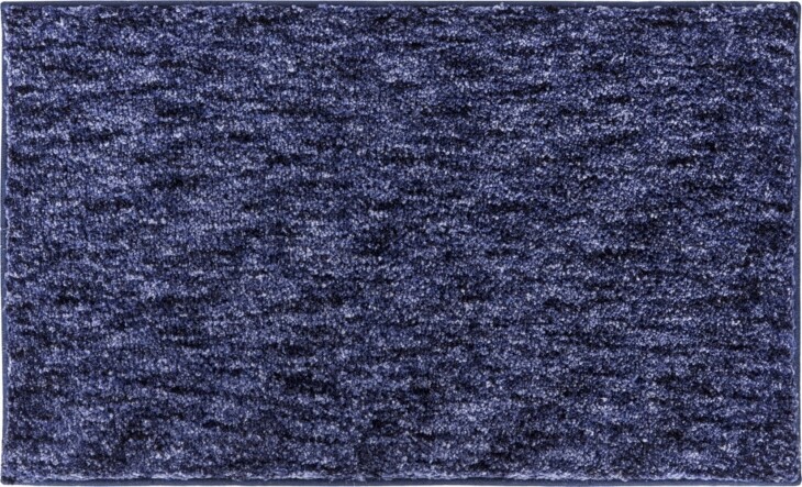 Badematte >MIRAGE< in blau, 100% Polyester POWERSOFT - 120x70x2,7cm (LxBxH)