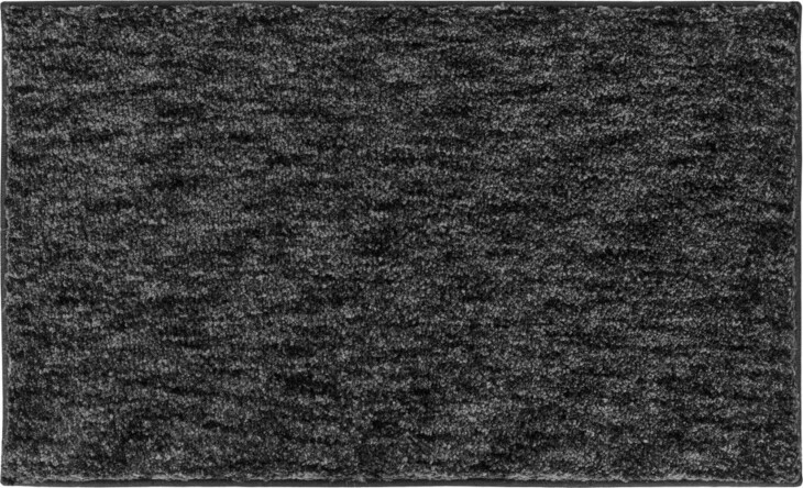 Badematte >MIRAGE< in anthrazit, 100% Polyester POWERSOFT - 120x70x2,7cm (LxBxH)