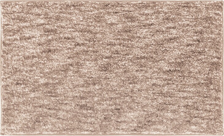 Badematte >MIRAGE< in taupe, 100% Polyester POWERSOFT - 120x70x2,7cm (LxBxH)