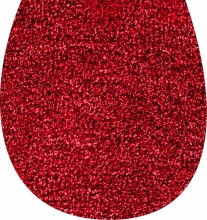 Badematte >WC-Deckel< in rubin, 100% Polyacryl...
