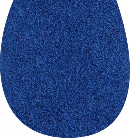 Badematte >WC-Deckel< in blau, 100% Polyacryl SUPERSOFT - 50x47x1,7cm (LxBxH)