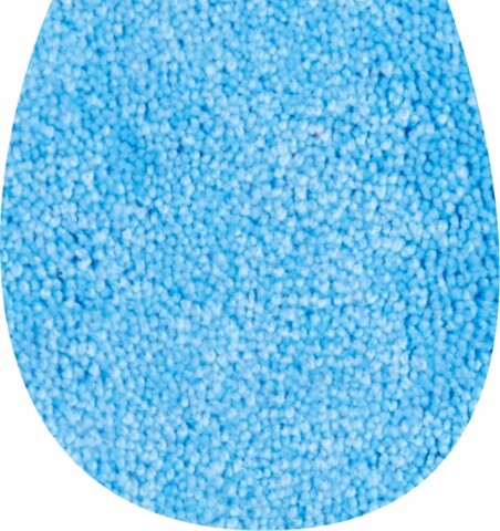 Badematte >WC-Deckel< in aqua, 100% Polyacryl SUPERSOFT - 50x47x1,7cm (LxBxH)
