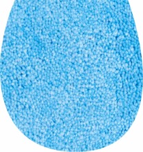 Badematte >WC-Deckel< in aqua, 100% Polyacryl...