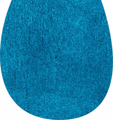 Badematte >WC-Deckel< in türkis, 100% Polyacryl SUPERSOFT - 50x47x1,7cm (LxBxH)