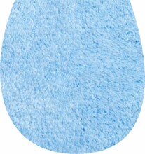Badematte >WC-Deckel< in hellblau, 100% Polyacryl...