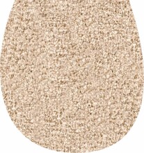 Badematte >WC-Deckel< in beige, 100% Polyacryl...