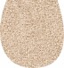 Badematte >WC-Deckel< in beige, 100% Polyacryl SUPERSOFT - 50x47x1,7cm (LxBxH)