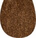 Badematte >WC-Deckel< in braun, 100% Polyacryl SUPERSOFT - 50x47x1,7cm (LxBxH)