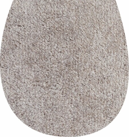 Badematte >WC-Deckel< in taupe, 100% Polyacryl SUPERSOFT - 50x47x1,7cm (LxBxH)