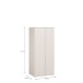 Drehtürenschrank >LISSON< in Sand - 86,2x193,7x60,2cm (BxHxT)
