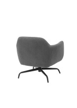 Drehsessel >Tajo< Loungesessel 360° drehbar, anthrazit - 75x70x74cm (BxHxT)