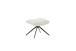Drehsessel >PARKER< 360° drehbar, Loungesessel inkl. Hocker creme - 76x83x79cm (BxHxT)