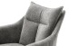 Drehsessel >PARKER< 360° drehbar, Loungesessel inkl. Hocker anthrazit - 76x83x79cm (BxHxT)