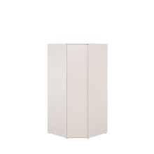 Eckkleiderschrank >LISSON< in Sand - 92,2x193,7x92,2cm (BxHxT)