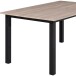 Esstisch >Duisburg< in Eicher Dekor braun, MDF - 120x76x80cm (BxHxT)