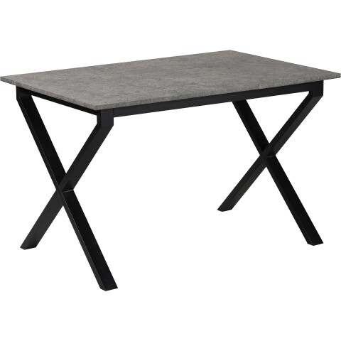 Esstisch >Istanbul< in Beton Dekor grau, MDF - 120x76x80cm (BxHxT)