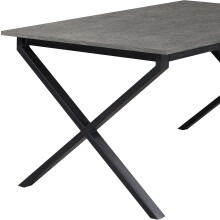 Esstisch >Istanbul< in Beton Dekor grau, MDF - 120x76x80cm (BxHxT)