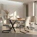 Esstisch >Istanbul< in Eiche Dekor braun, MDF - 80x76x120cm (BxHxT)