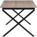 Esstisch >Istanbul< in Eiche Dekor braun, MDF - 80x76x120cm (BxHxT)