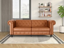Schlafsofa >Firenze< in Braun, Polyurethan -...