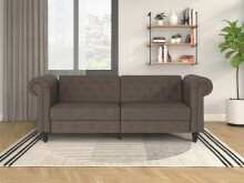 Schlafsofa >Firenze< in Braun Mikrofaser -...