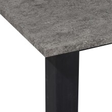 Esstisch >Duisburg< in Beton Dekor grau, MDF - 160x76x90cm (BxHxT)