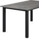 Esstisch >Duisburg< in Beton Dekor grau, MDF - 160x76x90cm (BxHxT)