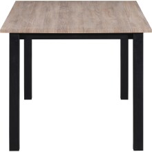 Esstisch >Duisburg< in Eiche Dekor braun, MDF - 160x76x90cm (BxHxT)