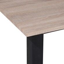Esstisch >Duisburg< in Eiche Dekor braun, MDF - 160x76x90cm (BxHxT)