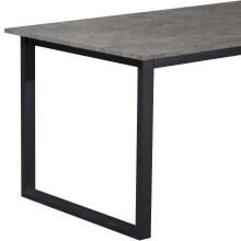 Esstisch >Luxembourg< in Beton Dekor grau, MDF - 160x76x90cm (BxHxT)