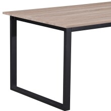 Esstisch >Luxembourg< in Eiche Dekor braun, MDF - 160x76x90cm (BxHxT)