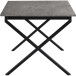 Esstisch >Istanbul< in Beton Dekor grau, MDF - 160x76x90cm (BxHxT)