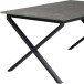 Esstisch >Istanbul< in Beton Dekor grau, MDF - 160x76x90cm (BxHxT)