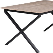 Esstisch >Istanbul< in Eiche Dekor braun, MDF - 160x76x90cm (BxHxT)