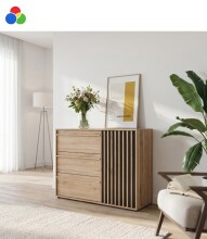 Kommode >ARANK< in Mauvella Eiche  sand oder...