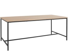 Esstisch >Kiel< in Eiche Dekor natur, MDF/Metall -...