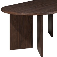 Esstisch >Wien< in Wallnuss Dekor braun, MDF - 200x76x100cm (BxHxT)