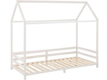 Hausbett >Edinburg< in Weiß, Kiefer -...