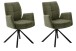 Armlehnstuhl >Morella< (2er-Set) drehbar, in olive - 60x87x61 (BxHxT)