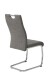 Freischwinger >ALINA S< (2er-Set) mit Griff, Bezug Grau - 43x98x59 (BxHxT)