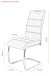 Freischwinger >FLORA II S< (4er-Set) mit Griff in Vintage Anthrazit - 43x98x59 (BxHxT)