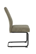 Freischwinger >KERSTIN S< (2er-Set) Federkorb,Griff, in Schlamm - 49x100x61 (BxHxT)