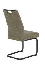 Freischwinger >KERSTIN S< (2er-Set) Federkorb,Griff, in Schlamm - 49x100x61 (BxHxT)