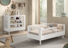 Babymöbel-Set >Buche massiv< in weiß...