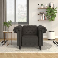Sessel >Firenze< mit Verstellung, Mikrofaser grau -...