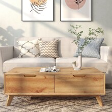Couchtisch >Essen<mit 2 Schubladen in Eiche Dekor -...