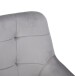 Armlehnstuhl >Bristol< (2er-Set) in Grau, Samt/Metall - 58x80x61cm (BxHxT)