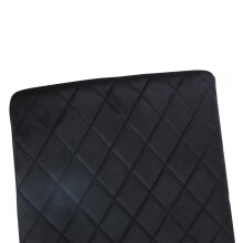 Freischwinger >Valencia< (2er-Set) in Schwarz, Stoff - 45x97x61cm (BxHxT)