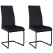 Freischwinger >Valencia< (2er-Set) in Schwarz, Stoff - 45x97x61cm (BxHxT)