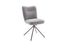 Esszimmerstuhl >Marilla< (2er-Set) drehbar, in grau - 61x91x64 (BxHxT)